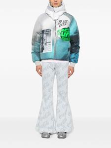 ERL x Coca-Cola flared jeans met jacquard - Grijs