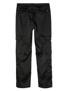 DONDUP Camila gabardine cargo broek - Zwart