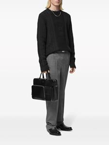 Versace Medusa Milano kabelgebreide trui - Zwart
