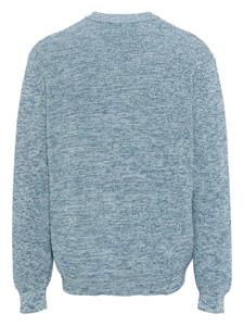 maisonkitsuné Maison Kitsuné Trui met geborduurd logo - Blauw