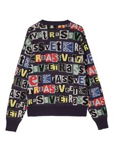 RASSVET Typo trui met ronde hals - Paars