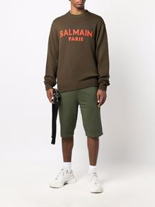 Balmain Trui met logo - Groen