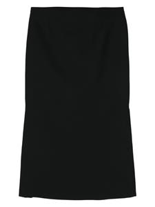 Sportmax side-slits midi skirt - Zwart