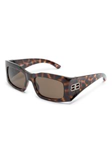 balenciagaeyewear Balenciaga Eyewear Zonnebril met rechthoekig montuur - Bruin