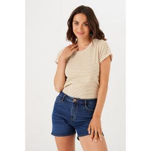 Garcia Bermuda Celia-slim fit In lichte used-look