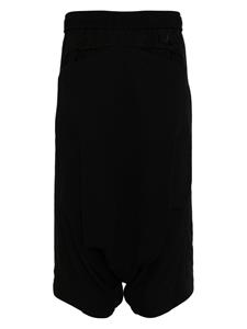 Julius Trainingsshorts met verlaagd kruis - Zwart