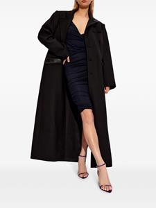 saintlaurent Saint Laurent Mini-jurk met ruches - Blauw