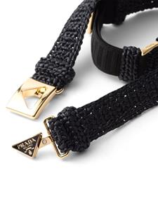 Prada Gehaakte riem - Zwart