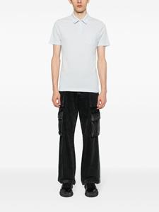 Sunspel Riviera poloshirt met mesh - Blauw