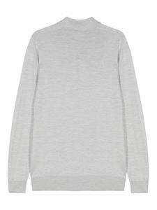 Peserico Gemeleerd poloshirt met lange mouwen - Grijs