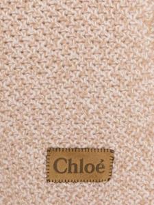 Chloé Grofgebreide sjaal - Beige