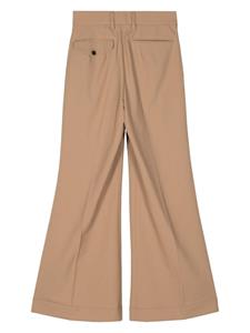 Kolor High waist flared broek - Bruin