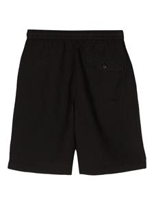 Maharishi embroidered-motif hemp deck shorts - Zwart