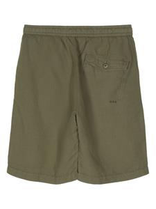 Maharishi embroidered-motif hemp deck shorts - Groen