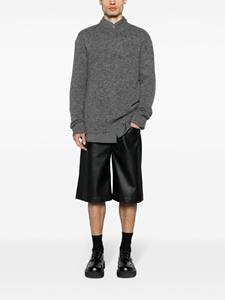 Jil Sander crew-neck apalaca wool jumper - Grijs