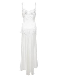 Kiki de Montparnasse Le Bang silk gown - Beige