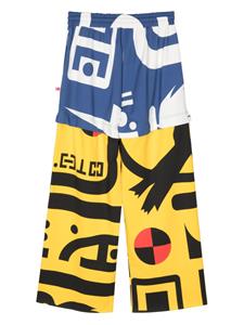 waltervanbeirendonck Walter Van Beirendonck Broek met print - Blauw