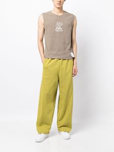 fivecm FIVE CM Broek met wijde pijpen - Groen