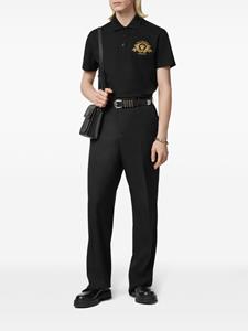 Versace Poloshirt met borduurwerk - Zwart