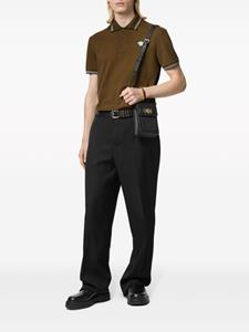 Versace Poloshirt met Medusa-print - Bruin