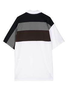 Kolor Poloshirt met colourblocking en vlakken - Wit