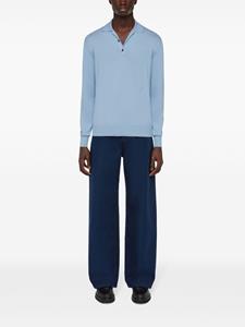 Ferragamo Poloshirt met geborduurd logo - Blauw