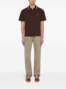 Ferragamo Poloshirt met geborduurd logo - Bruin