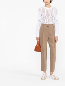 brunellocucinelli Brunello Cucinelli Broek met toelopende pijpen - Bruin