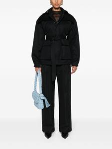 WARDROBE.NYC Pantalon met wijde pijpen - Zwart