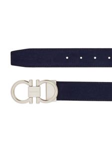 Ferragamo Riem met Gancini gesp - Blauw