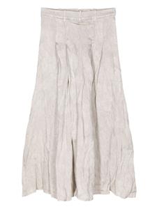 Masnada layered pleated midi skirt - Beige