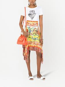 Dolce & Gabbana Mini-rok met print - Geel