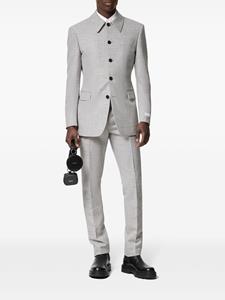 Versace Pantalon van wolblend - Grijs