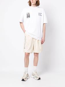 musiumdiv. Musium Div. Shorts met logoprint - Beige
