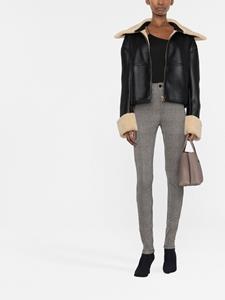 saintlaurent Saint Laurent Geruite broek - Zwart