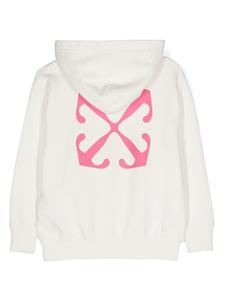 Off-White Kids logo-print hoodie - Wit