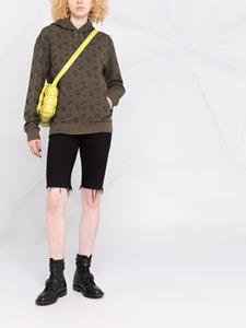 saintlaurent Saint Laurent Hoodie met logoprint - Groen