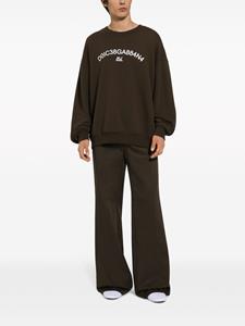 dolce&gabbana Dolce & Gabbana Sweater met logoprint - Bruin