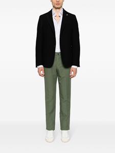 Incotex 39 chino van linnenblend - Groen