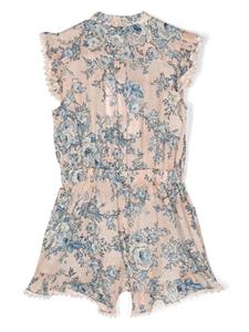 zimmermannkids ZIMMERMANN Kids Halliday mouwloze playsuit - Beige