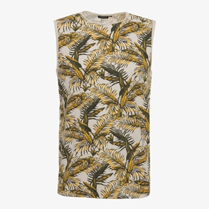 Unsigned heren singlet met palmbladeren groen