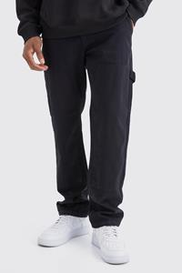 Boohoo Utility Broek Met Tailleband, Black