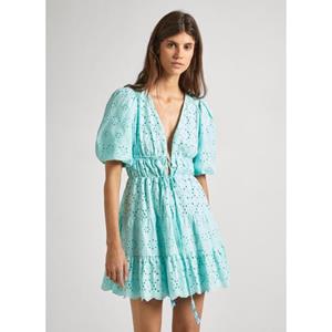 Pepe Jeans Zomerjurk Delia met ajourborduursels