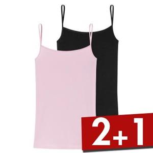 Schiesser 2 stuks 95-5 Organic Cotton Spaghetti Top 