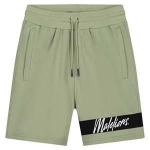 Malelions Men Captain Shorts | Sage Green/Black