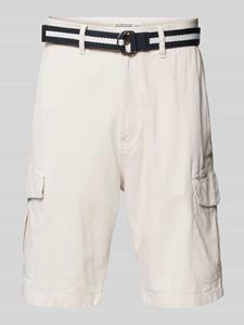 Tom Tailor Regular fit korte cargobroek met Franse steekzakken