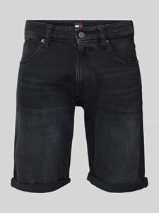 Tommy Jeans Slim fit korte jeans met labelstitching, model 'RONNIE'