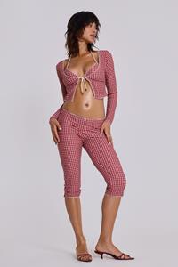 Jaded London Freda Gingham Swim Capri Trousers
