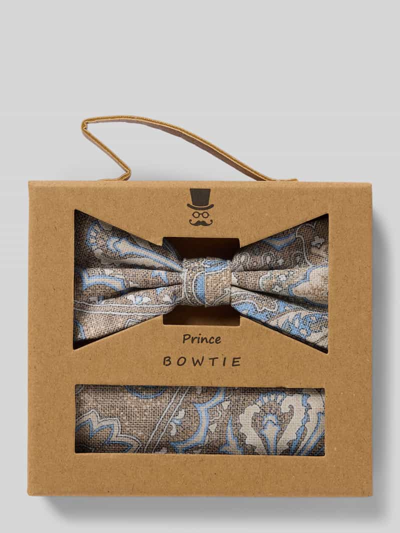 Prince Bowtie Strik en pochet in de set