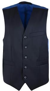Suitable Gilet Piga Wol Donkerblauw